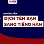 Cách Viết Tên Mình Bằng Tiếng Hàn